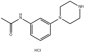 N-[3-(1-ピペラジニル)フェニル]アセトアミド·塩酸塩 化学構造式
