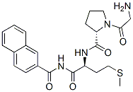 glycyl-prolyl-methionyl-2-naphthylamide Structure
