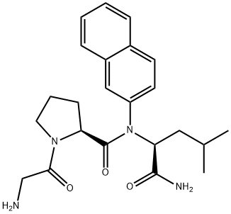 glycyl-prolyl-leucyl-2-naphthylamide Structure