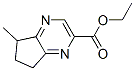 1-Propanone,1-(6,7-dihydro-5-methyl-5H-cyclopentapyrazin-2-yl)-(9CI) 结构式