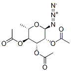 2,3,4-TRI-O-ACETYL-ALPHA-L-RHAMNOPYRANOSYL AZIDE 结构式
