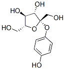 4-hydroxyphenyl beta-fructofuranoside Structure