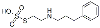 Thiosulfuric acid hydrogen S-[2-[(3-phenylpropyl)amino]ethyl] ester Structure