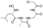 chloroacetyl-N-hydroxyleucyl-alanyl-glycinamide Structure