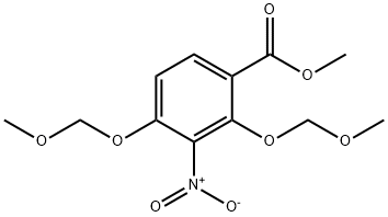 METHYL 2,4-BIS(METHOXYMETHOXY)-3-NITROBENZOATE Structure