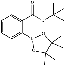 2-(4,4,5,5-テトラメチル-1,3,2-ジオキサボロラン-2-イル)安息香酸TERT-ブチル 化学構造式