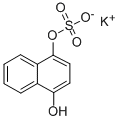 Potassium 1-Hydroxy-4-naphthol Sulfate 结构式