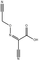 Acetic acid, cyano[(cyanomethoxy)imino]-, (Z)- (9CI) Struktur