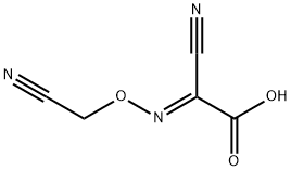 Acetic acid, cyano[(cyanomethoxy)imino]-, (E)- (9CI) Structure
