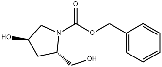 CBZ-反式-4-羟基-L-脯氨醇 结构式