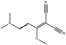 (E)-2-(3-(二甲基氨基)-1-甲氧基亚烯丙基)丙二腈, 95689-38-6, 结构式