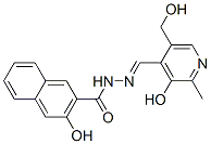3-Hydroxy-N'-[[3-hydroxy-5-(hydroxymethyl)-2-methyl-4-pyridinyl]methylene]-2-naphthalenecarbohydrazide 结构式