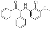 Acetophenone, 2-(2-chloro-m-anisidino)-2-phenyl- Structure