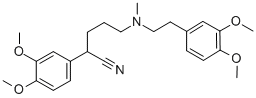 2-(3,4-DIMETHOXY-PHENYL)-5-{[2-(3,4-DIMETHOXYPHENYL)-ETHYL]METHYL-AMINO}-PENTANENITRILE 结构式