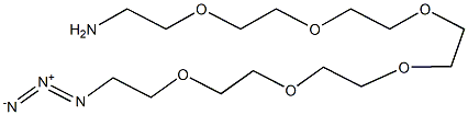 20-Azido-3,6,9,12,15,18-hexaoxaeicosan-1-amine Struktur