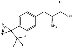 4-[3-(三氟甲基)-3H-双吖丙啶-3-基]-D-苯丙氨酸 结构式