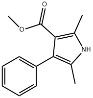 1H-Pyrrole-3-carboxylicacid,2,5-dimethyl-4-phenyl-,methylester(9CI) Structure