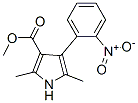 1H-Pyrrole-3-carboxylicacid,2,5-dimethyl-4-(2-nitrophenyl)-,methylester(9CI) Structure
