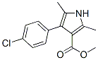 1H-Pyrrole-3-carboxylicacid,4-(4-chlorophenyl)-2,5-dimethyl-,methylester(9CI) Structure