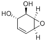 (1-alpha,2-beta,3-alpha,6-alpha)-(+-)-7-Oxabicyclo(4.1.0)hept-4-ene-2, 3-diol Structure