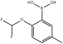 2-difluoromethoxy-5-methyl-benzeneboronic acid Structure