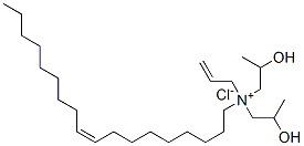 allylbis(2-hydroxypropyl)oleylammonium chloride Structure