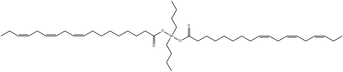 dibutylbis(octadeca-9(Z),12(Z),15(Z)-trienoyloxy)stannane Structure