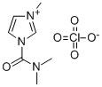 1-((Dimethylamino)carbonyl)-3-methyl-1H-imidazolium perchlorate Struktur