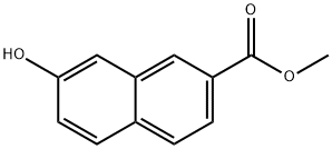 7-羟基-2-萘甲酸甲酯 结构式