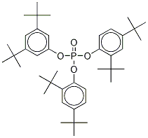 三(2,4 - 二 - 叔丁基苯基)磷酸酯 结构式