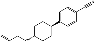 反-4-[4-(3-丁烯基)环己基]苄腈 结构式