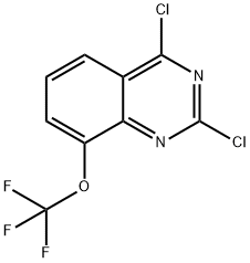 2,4-二氯-8-三氟甲氧基喹唑啉, 959237-48-0, 结构式