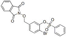 1H-Isoindole-1,3(2H)-dione, 2-[[4-bromo-3-[(benzenesulfonyl)oxy]phenyl ]methoxy]- 结构式