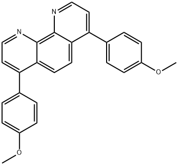 4,7-双(4-甲氧苯基)-1,10-菲罗啉 结构式