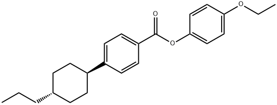 丙基环己基苯甲酸对乙氧基苯酚酯 结构式