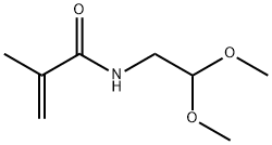 N-(2,2-二甲氧基)-2-甲基丙烯酰胺 结构式