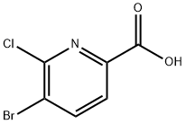 5-BroMo-6-chloro-pyridine-2-carboxylic acid Structure
