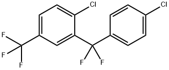 1-Chloro-2-[(4-chlorophenyl)difluoromethyl]-4-(trifluoromethyl)benzene Structure