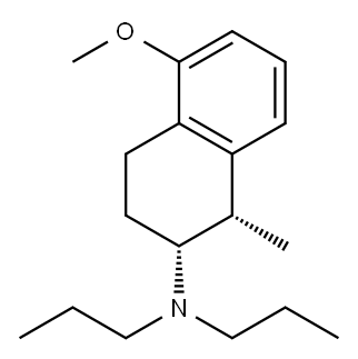 顺-(+)-5-甲氧基-1-甲基-2-(二正丙基氨基)萘满马来酸, 95999-12-5, 结构式