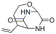 2-Oxa-6,8-diazabicyclo[3.2.2]nonane-7,9-dione,4-ethenyl-(9CI) Structure