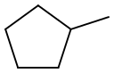 メチルシクロペンタン 化学構造式