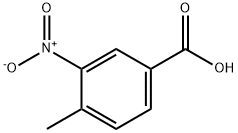 4-メチル-3-ニトロ安息香酸 化学構造式