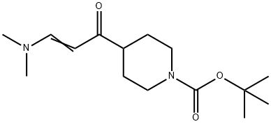 1-Piperidinecarboxylic acid, 4-[3-(dimethylamino)-1-oxo-2-propen-1-yl]-, 1,1-dim Structure