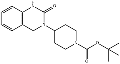 4-(2-氧代-1,2-二氢喹唑啉-3(4H) - 基)哌啶-1-甲酸叔丁酯, 960221-97-0, 结构式