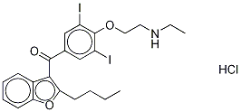 Desethyl Amiodarone Hydrochloride Struktur