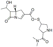 (5-dimethylaminocarbonylpyrrolidin-3-ylthio)-6-(1-hydroxyethyl)penem-3-carboxylic acid Structure