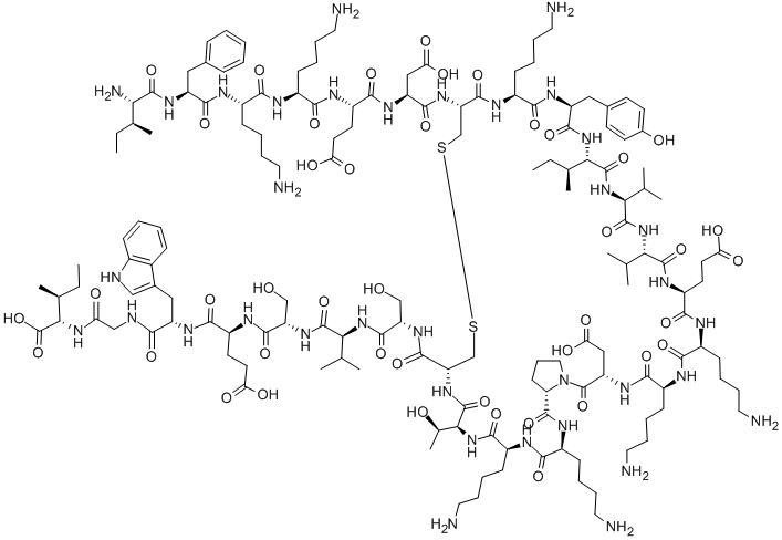 BETA-INHIBIN (67-94) Struktur