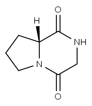 (R)-六氢吡咯并[1,2-A]吡嗪-1,4-二酮, 96193-26-9, 结构式
