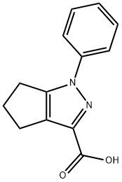 1-PHENYL-1,4,5,6-TETRAHYDROCYCLOPENTA[C]PYRAZOLE-3-CARBOXYLIC ACID Structure