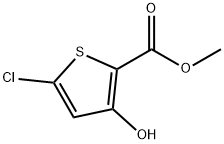 5-氯-3-羟基噻吩-2-羧酸甲酯 结构式